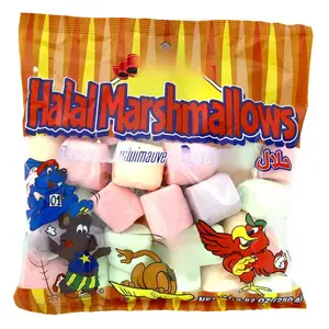 Ziyad Gourmet Halal Multi-colored Large Marshmallows Fruity Pork-Free Egg-Free Dairy-Free Gluten-Free Perfect for Holidays and S'mores 8.80oz