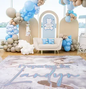 Custom Adhesive Event Birthday Wedding Celebration Vinyl Floor Decal (6X6) Custom design can be created for any event theme. DIY Event Birthday planner Decal