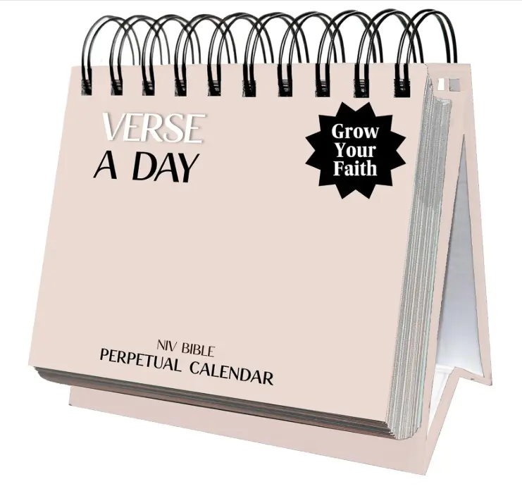 Verse A Day Perpetual Calendar | Enjoy it Year After Year, 365 Christian Verses from the NIV Bible to Inspire Your Daily Devotional, Positive Inspirational Religious Daily Verses for Men & Women