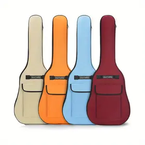 40/41-Inch Guitar Case with Adjustable Shoulder Strap & Front - Lightweight Durable Gig-Ready Carrier Compatible for Guitarist Gift