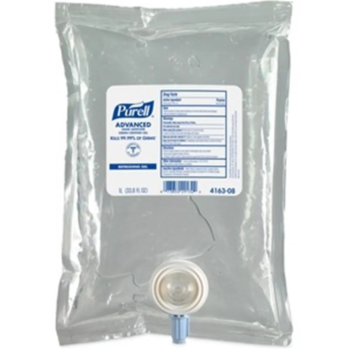 Gojo GOJ416308 Green Certified Gel Hand Sanitizer Refill Pack, Fragrance-Free, Sanitary Sealed, Germ-Fighting, Purell