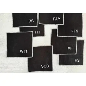 Sweary Cocktail Coasters in Black and White, set of eight