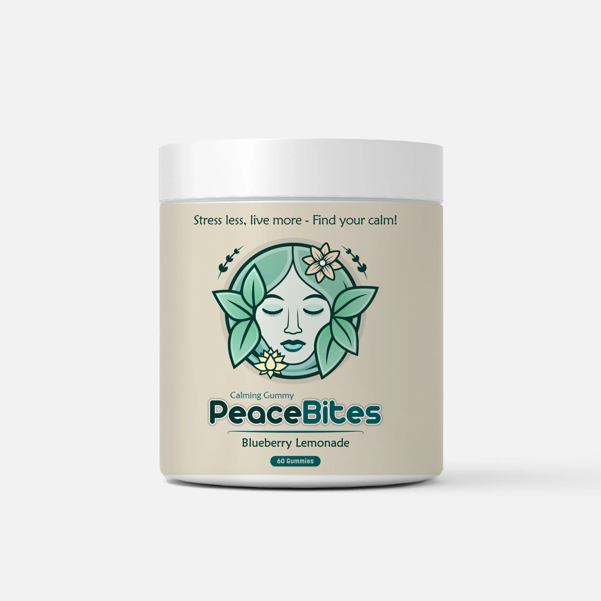 PeaceBites Calming Gummies - All natural Ingredients, Dietary Healthcare, Fitness, Supplement Edible