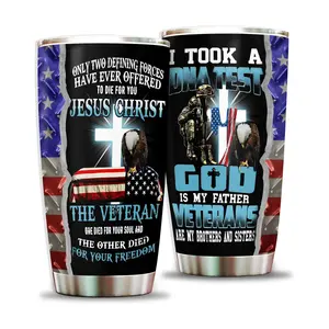 Army Veteran Tumbler, God Veteran Air Force Cup, Jesus Navy Veteran Mug, Fathers Day Marine Veteran Gifts, Vietnam Veteran Gifts, Veteran Day Gifts