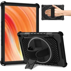 Case for 2023 release Fire HD 10 tablet case with 360 kickstand hand strap (fit 13th generation, not fit 11th/9th/7th gen) also for 10in Sony Nokia iPhone case