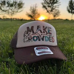 Make Heaven Crowded Foam Trucker Hat, Adjustable Casual Outdoor Cap for Men and Women
