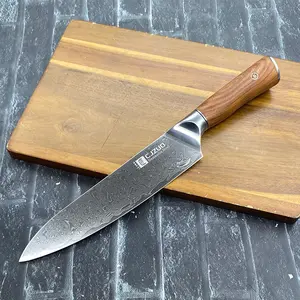 Damascus Steel Chef's Knife - Ultra Sharp for Home & Professional SlicingIdeal  Ideal for  and Vegetables​
