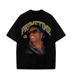 Deion Prime "We Coming" Coach Vintage Graphic T Shirt Crewneck Cotton