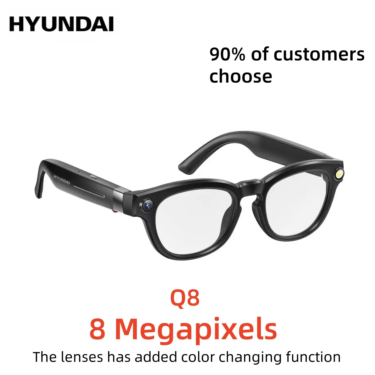 Q8 Transparent color changing