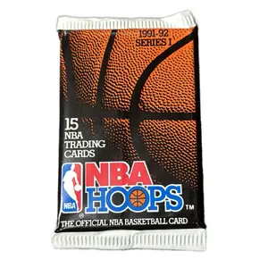 1991-1992 NBA Hoops series 1 Basketball pack - Single Pack - 15 Cards per pack