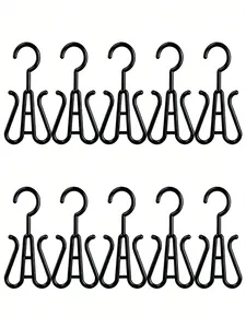 10Pcs Black Wig Hanger Wig Storage Hook Wig Stand Holder Wig Organizer For Wigs Hair Extensions Wig Display Storage Hanger