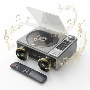 Audio Artisan Portable Bluetooth CD Player 4000mAh Rechargeable with HiFi Speaker USB AUX Optical FM Anti-Skip Remote Control for Home Bedroom Outdoor