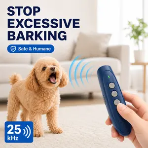 Ultrasonic Dog Bark Control – 3-in-1 Training Device, Safe & Humane, Portable for Small & Medium Dogs, 25 kHz