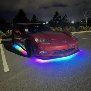 RGBPRO Premium Universal Underglow LED Kit 6 Strip App-Controlled Car Lights with Relay Fuse Battery Protection IP67 Waterproof Strips