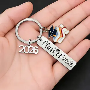 5pcs 2026 Graduation Keychain, Unisex Gift for High School & College Grads, Fashionable & Durable, Perfect Graduation Accessory