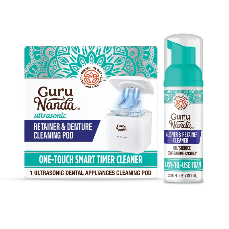 Denture Pod and Foam Cleaner Combo