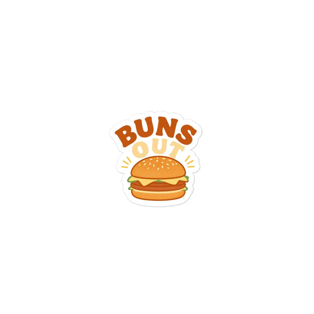Buns Out Sticker