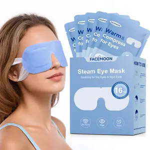 16 Pack Steam Eye Mask for Sleep & Relaxation, Self Heating Warm Eye Mask for Travel, Spa, Tired Eyes Care, Unscented