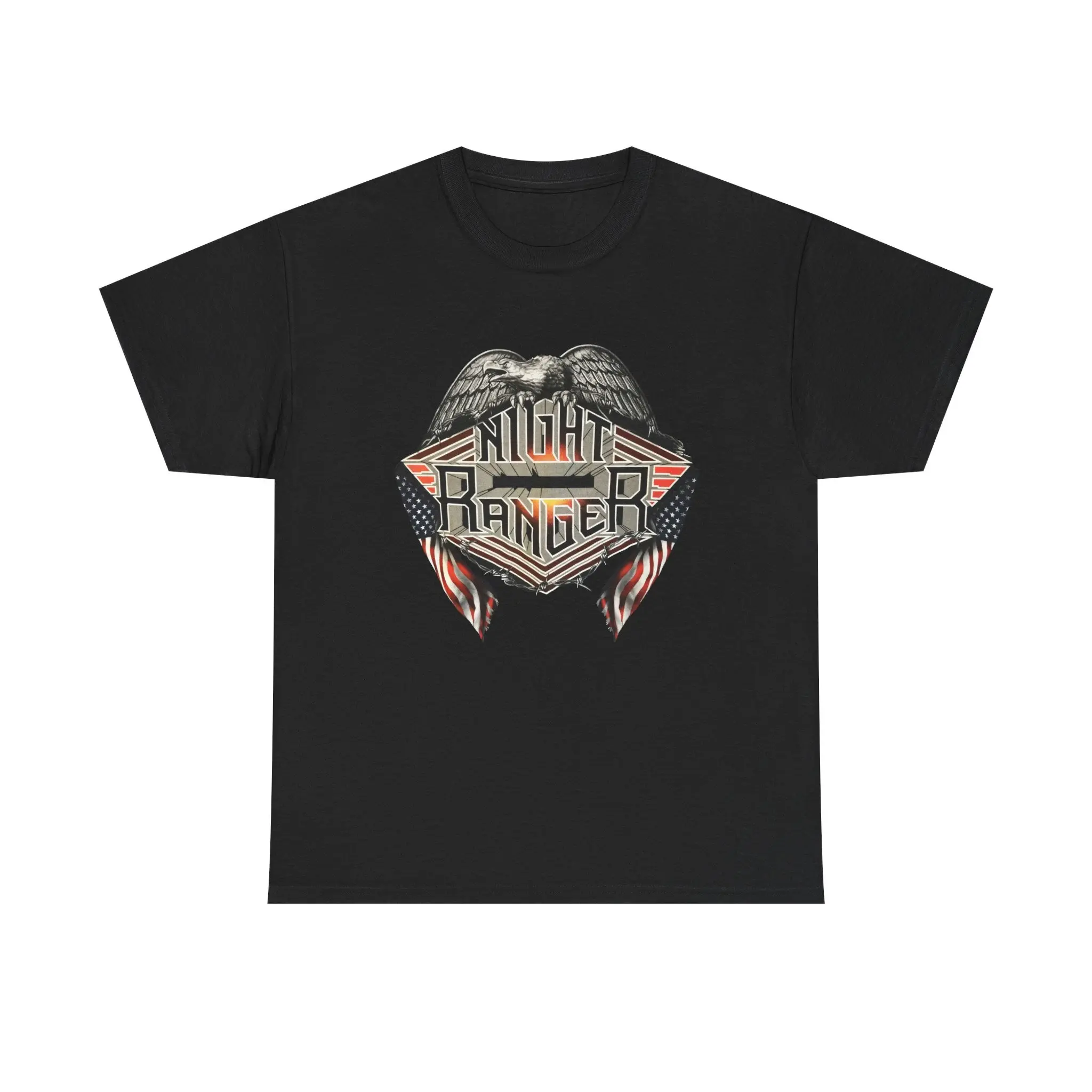 Gildan Night Ranger Music Rock Black T-Shirt Size S-3XL