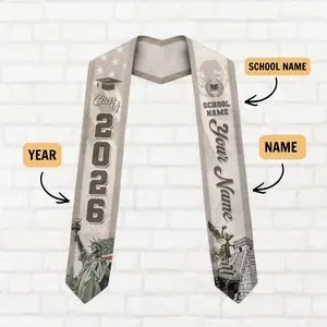Customized Mexican American Flag Graduation Sash 2026, Mexican Graduation Sash, Graduation Gift