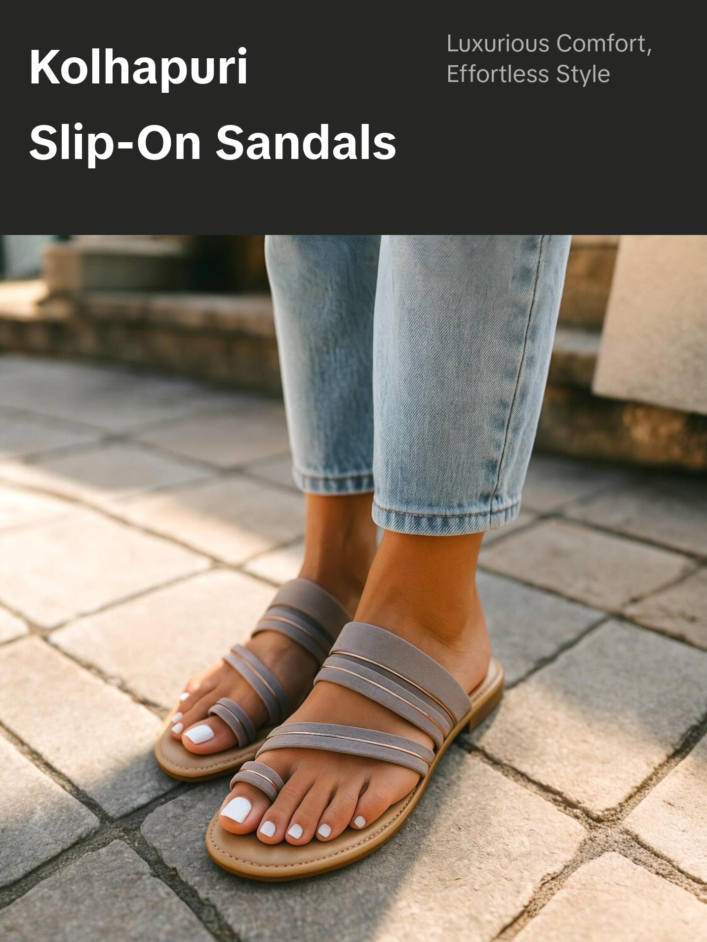 Best quality toe-ring Kolhapuri sandals