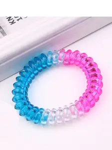 20/40 Pack Colorful Spiral Hair Ties for Women, No Crease No Blemish, Durable Flexible Plastic, Ideal Gift for Women, All Seasons, Tie Up Back, Scrunchie