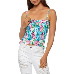 Smocked Printed Cami