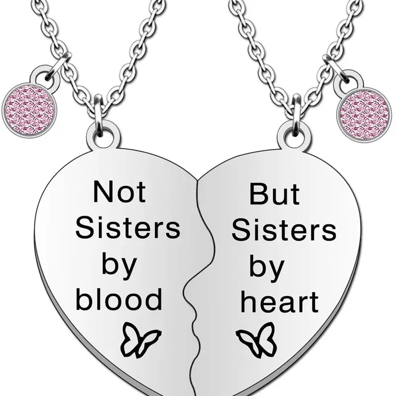 Mother's Day Gift Heart Shaped Pendant Necklace, Love Heart Necklace, Stainless Steel Jewelry for Women, Fashion Jewelry for Party, Daily Clothing Decor, Friendship, Stainless Steel Necklaces