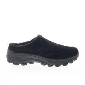 Merrell Winter Slide J005130 Womens Black Nubuck Slip On Clog Flats Shoes