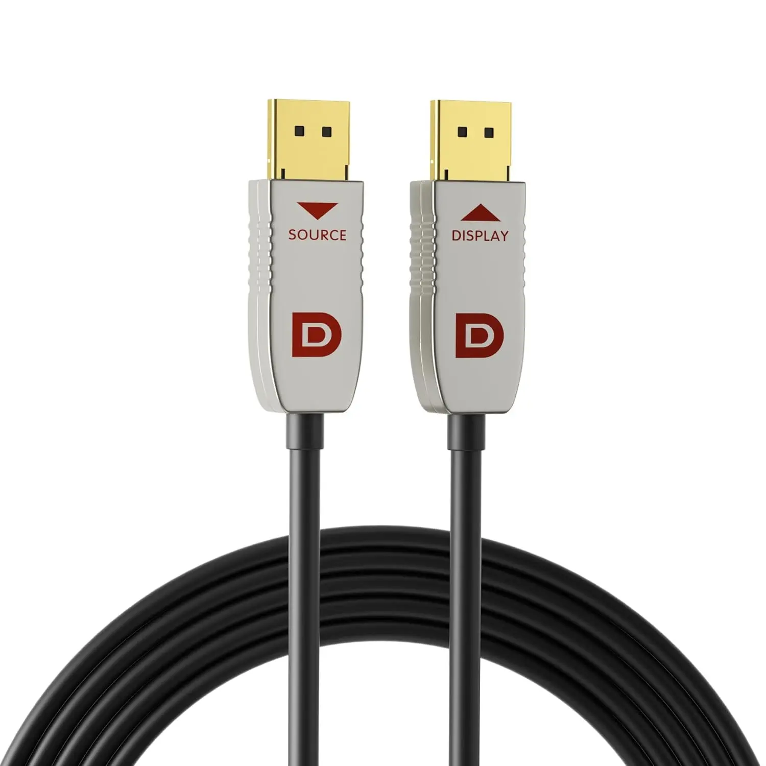RUIPRO 8K DisplayPort 1.4 Fiber Optic Cable - 32.4Gbps, 8K@60Hz, 4K@144Hz, HDR, DSC 1.2a, Plug-and-Play Long Distance Gaming Cable for PC, Monitor, Graphics Card