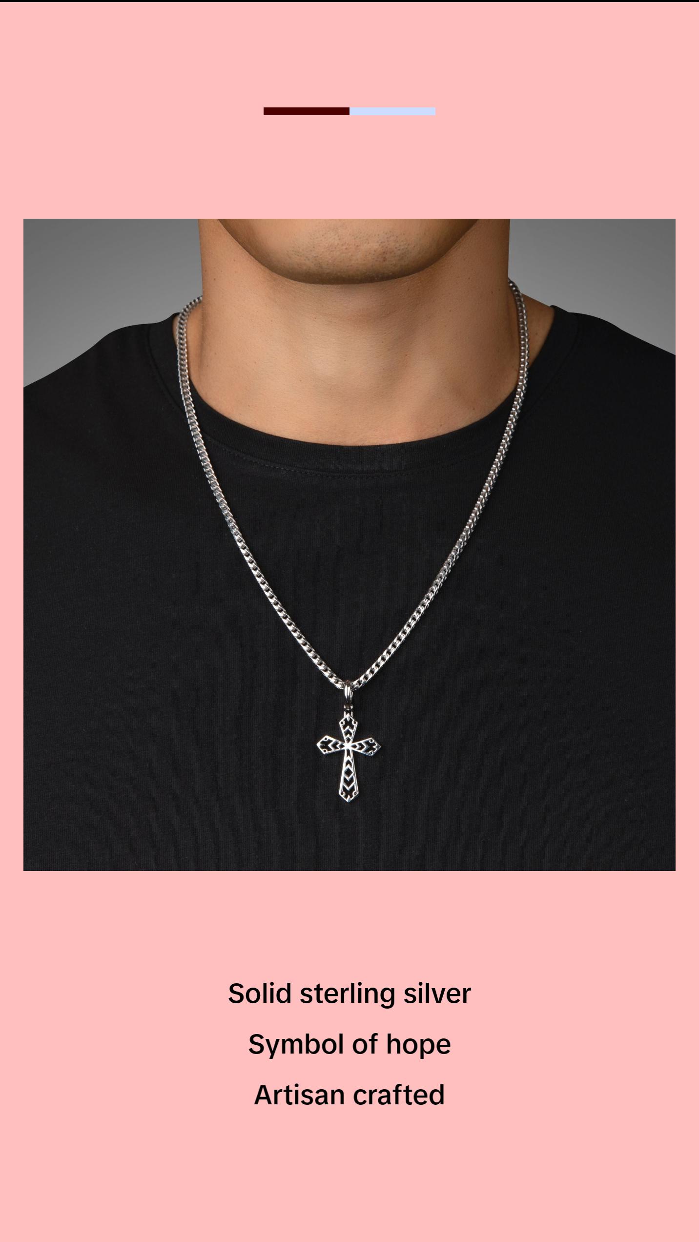 Honor, Silver Cross Pendant