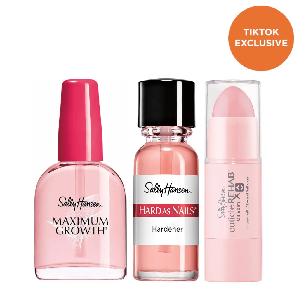 Sally Hansen Essential Nail Rehab Trio Bundle: Two Nail Strengtheners and Cuticle Oil Balm Sally Hansen Essential Nail Rehab Trio Bundle: Two Nail Strengtheners and Cuticle Oil Balm
