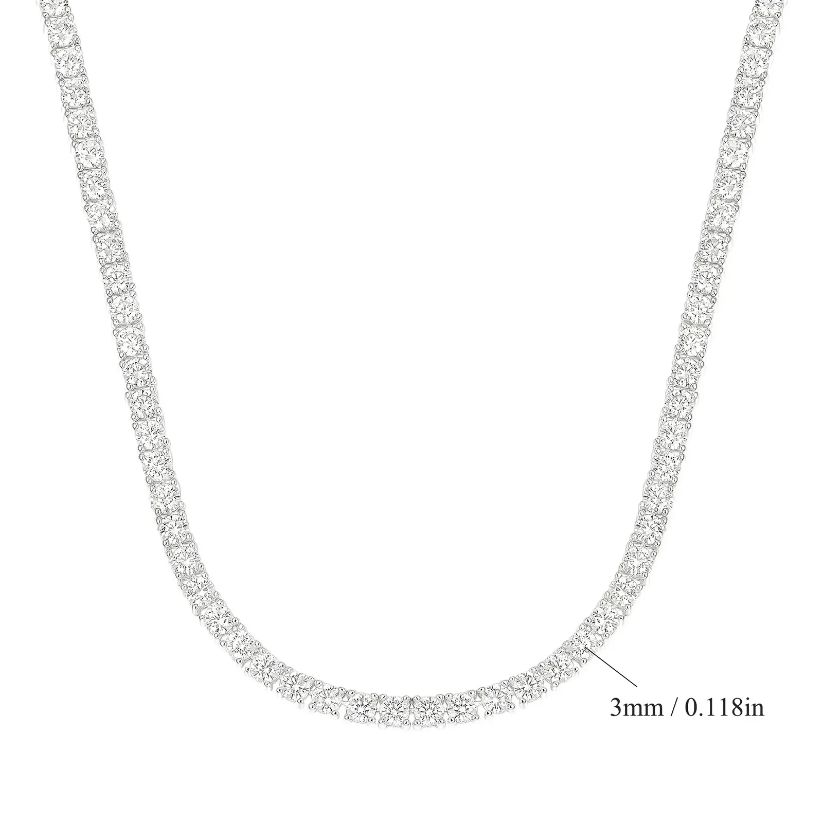 Silver color 4 claws (width 3mm)