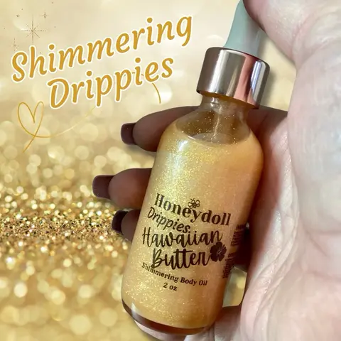 Honeydoll’s Drippies - Body Oil - Shimmering Luxurious Body Oil 2 oz - Body Oil - Choice your scent