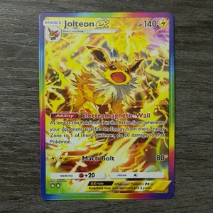 Jolteon Full Art (Rainbow Rare)- Fan Made Art Card - Pokémon TCG Pocket Proxy