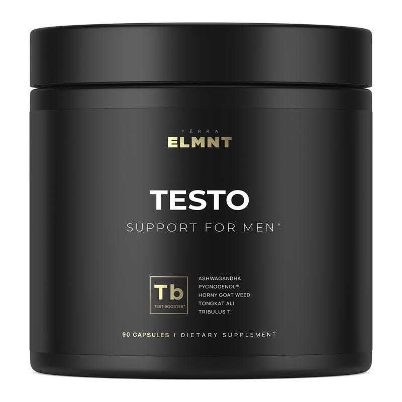Testo Support for Men w. Ashwagandha, Tongkat Ali, Pycnogenol, Tribulus - Supplement