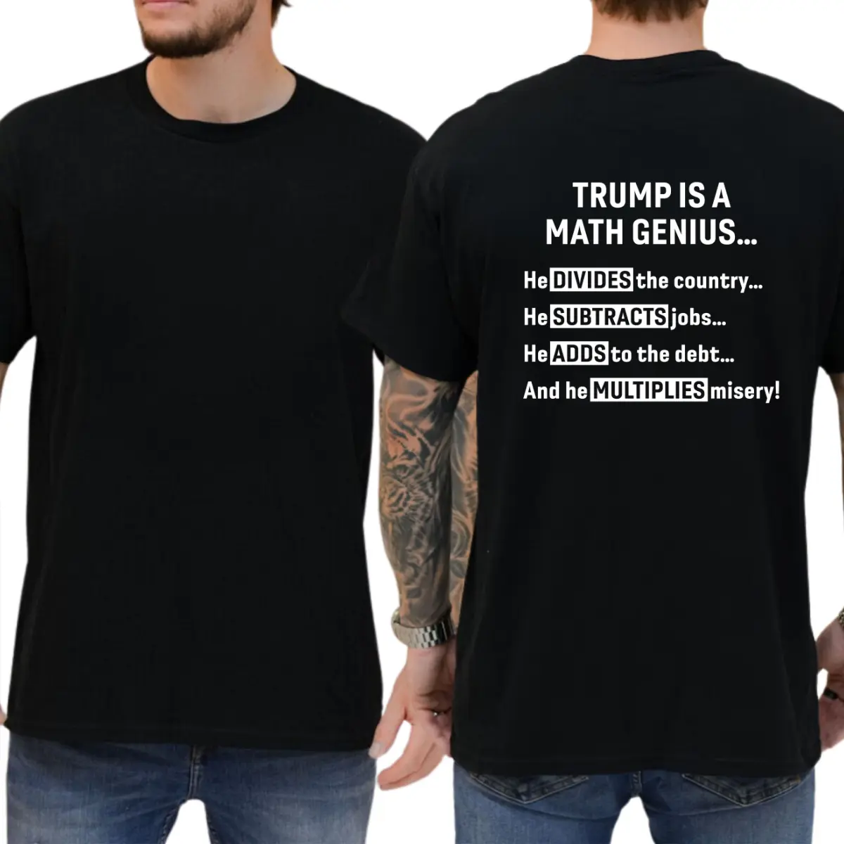 Trump Is A Math Genius T-shirt, Political Shirt, Funny Shirts, Democrat Shirt, Liberal Tee, 8647 Shirt