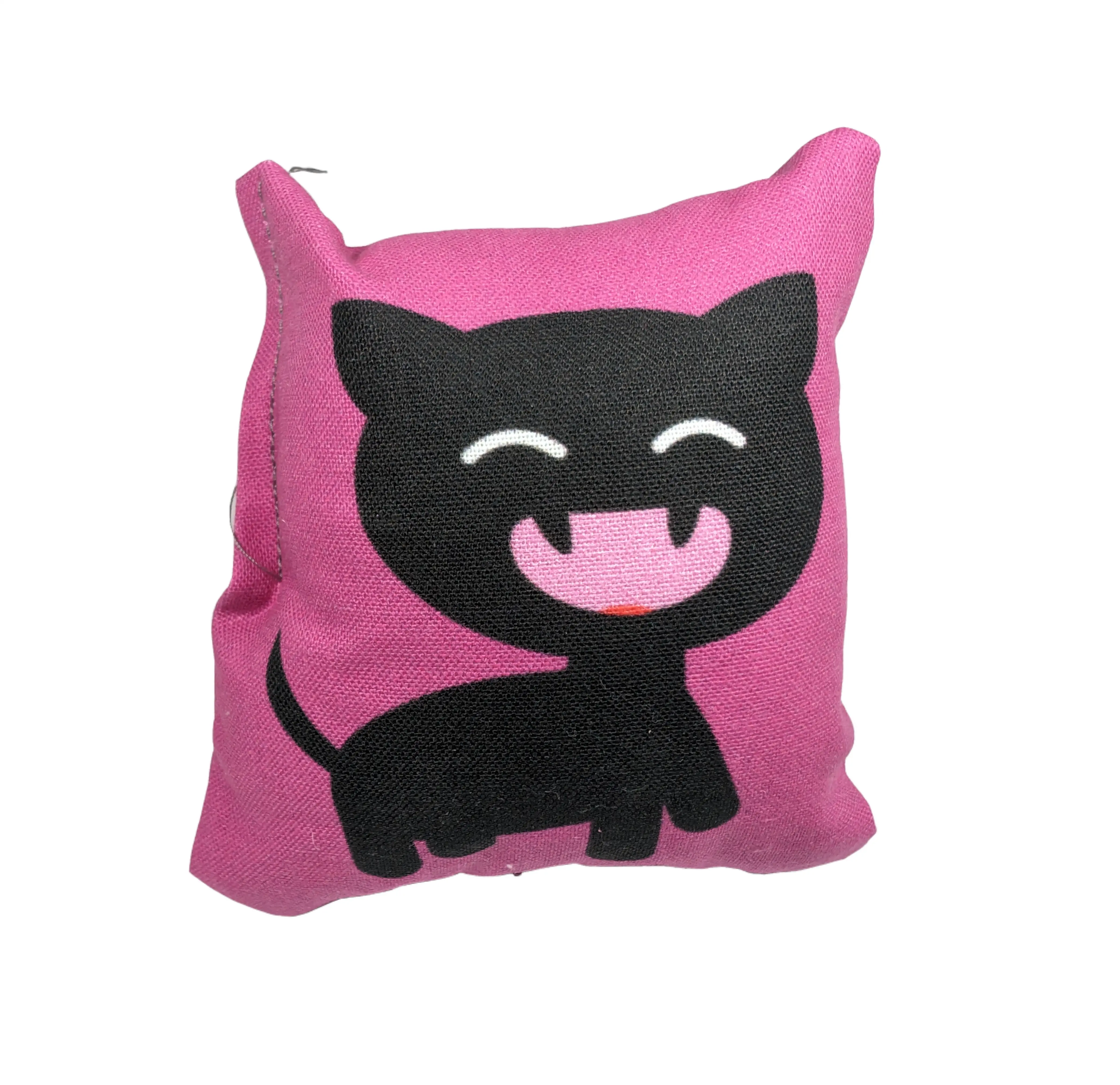 Happy Black Cat Premium Catnip Pillow. Cat Stuff !