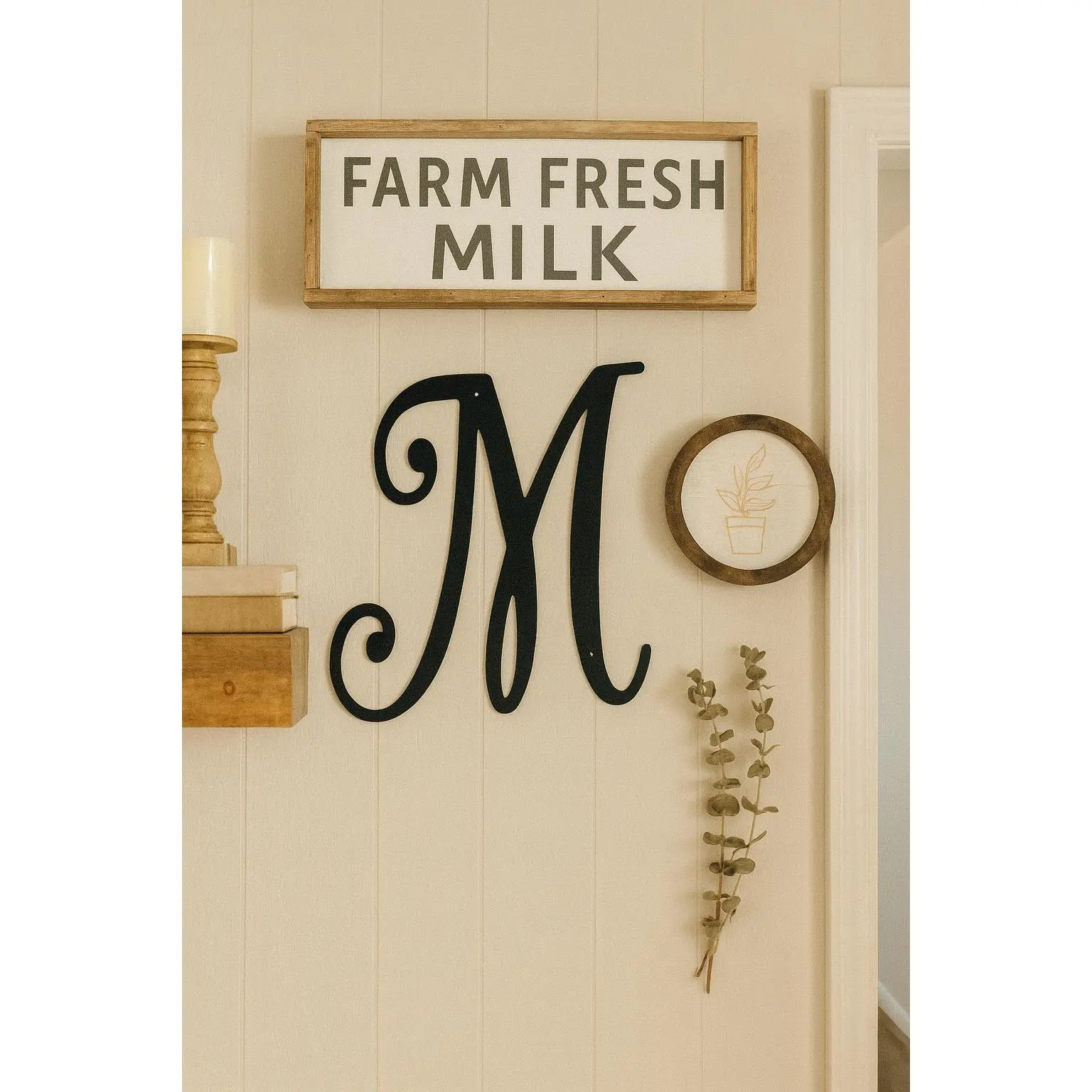 Metal letter M