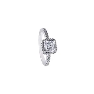 PandoraSquare Sparkle Halo Ring 198863C01-48