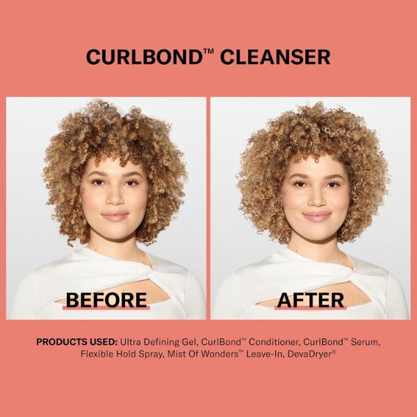 DevaCurl CurlBond Cleanser, 12oz | Re-Coiling Mild Lather Cleanser