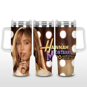 H. Montana 20th Anniversary v2 Stainess Steel Tumbler, The Hannah Montana Tumbler , Vintage Music Merch Tumbler, Retro 90s Rap Style, New Album Gift For Fans