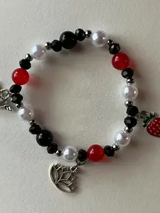Handmade Nana Hachi Matching Friendship Bracelets, Boho Beaded Band, Adjustable Bracelets, Y2K Jewelry, Aesthetic Jewelry, Unique Handcrafted Accessories, Perfect Gift for Friends