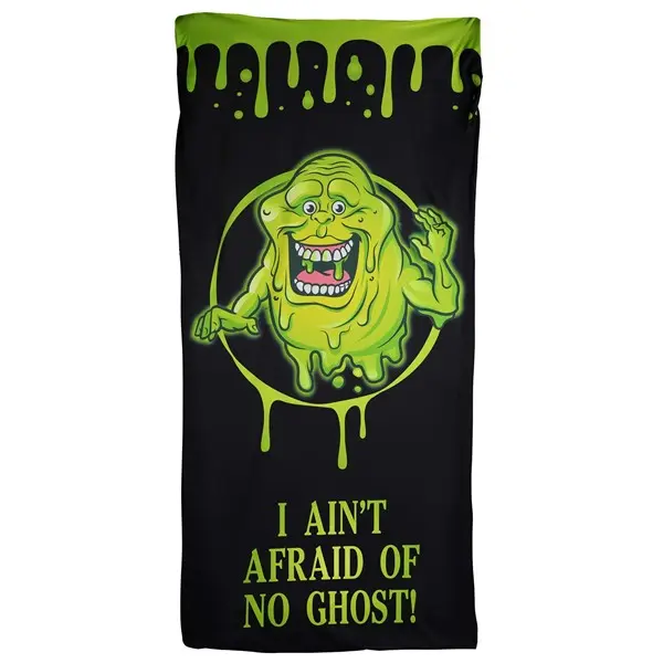 HalloweenCostumes Ghostbusters "I Ain't Afraid of No Ghosts" Door Curtain Prop, Halloween Party Decor, Festive Home Supplies Backdrop