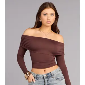 Casually Chic Knit Off-The-Shoulder Top