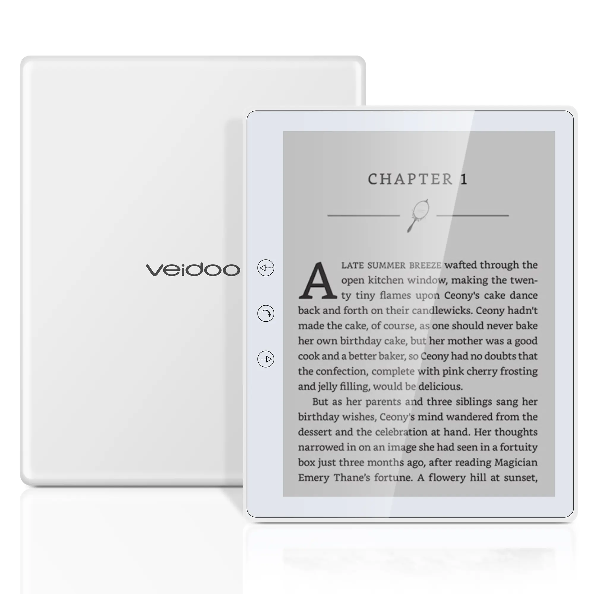 Veidoo Portable 5.8in E-Ink Carta Ebook Reader Device, HD Touch Screen, 32GB Memory (TF Card Expansion to 64GB), WiFi, Long Endurance, Android E-Reader with Manufacturer Warranty