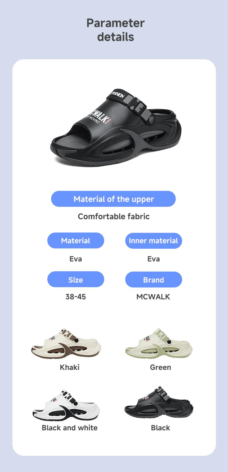 Supportive Slip-On Slippers with Arch Support for All-Day Comfort,Non-Slip Sandals,Indoor & Outdoor,for Driving ,Working, Camping, Beach ,Home