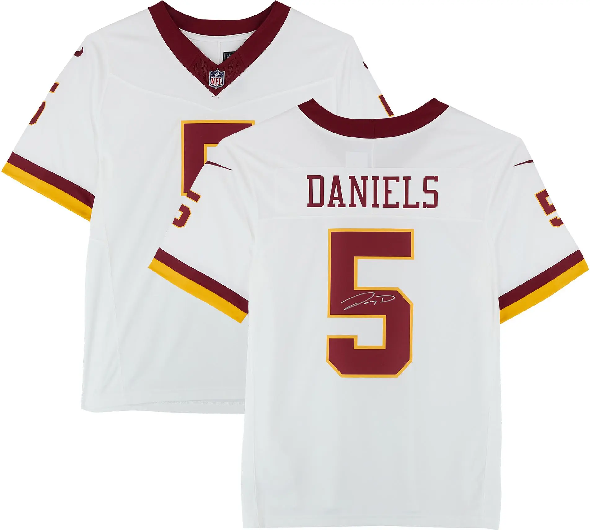 Jayden Daniels Washington Commanders Autographed Nike 2025 Alternate Vapor Fuse Limited Jersey - Fanatics Authentic Certified - NFL Memorabilia