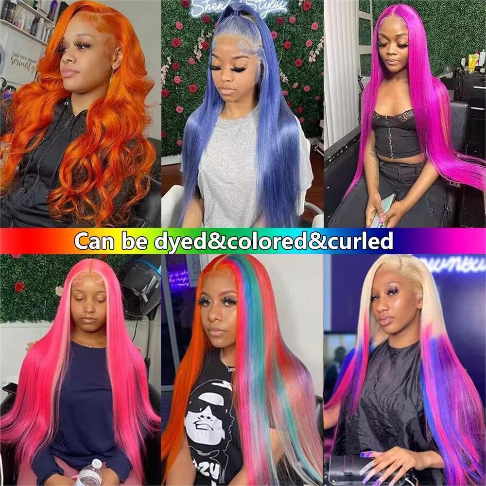[Super Deal] Hot Star 40Inch 613 Blonde Body Wave 13x6 HD Transparent Lace Frontal Human Hair Wigs 180% Density Brazilian Hiar Straight 13x4 Lace Front Human Hair Wigs