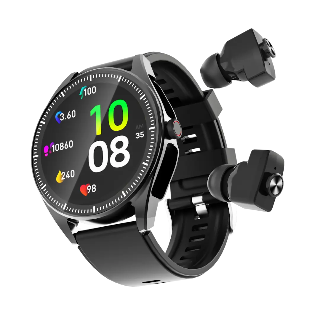 UiDEAL BizzCore Earbuds & Smart Watch - Complete Wireless Audio and Fitness Solution Wearable Devices